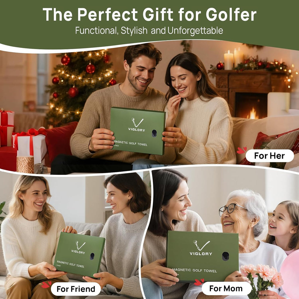 Magnetic Golf Towel – 18" x 18" Microfiber