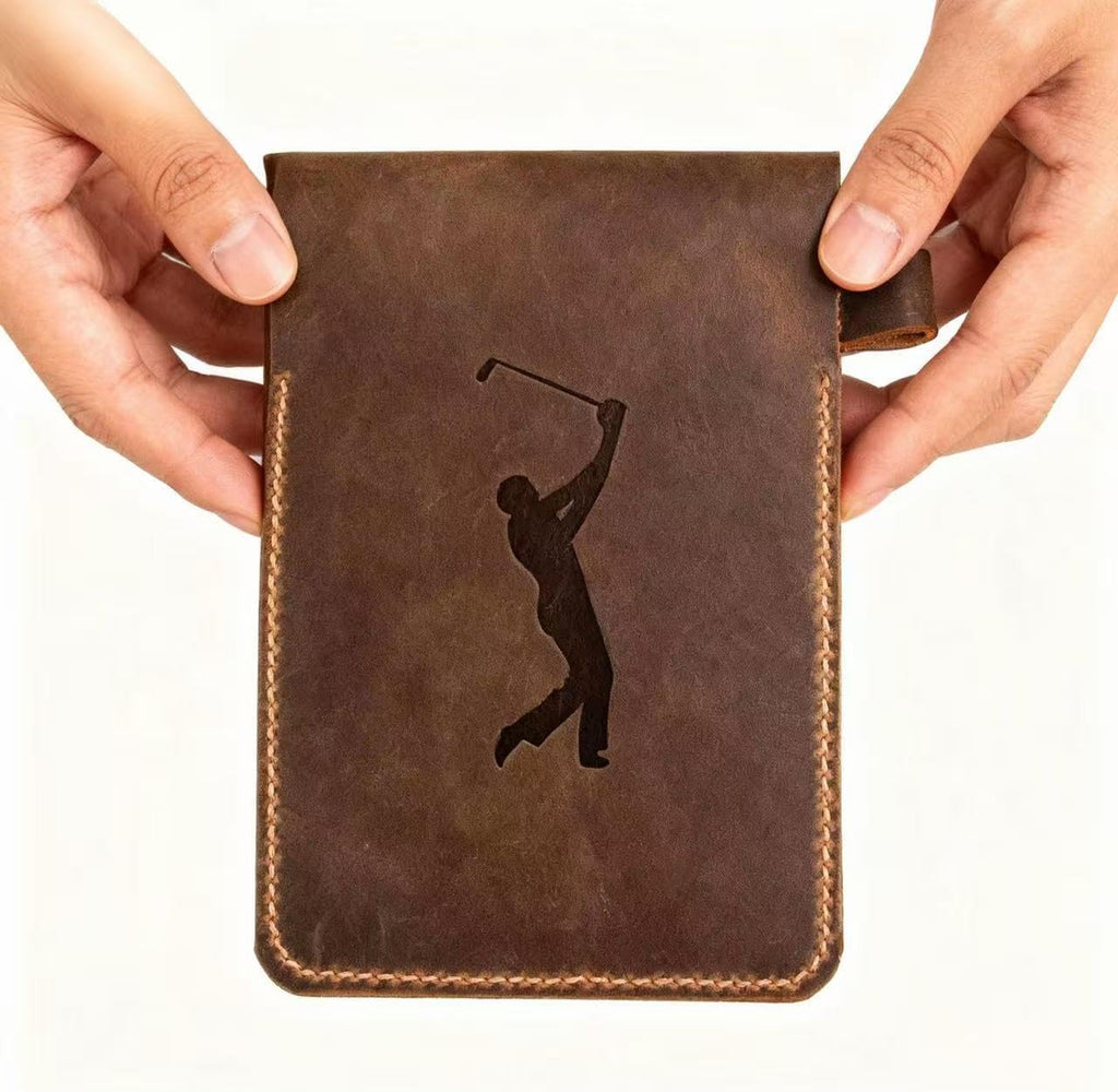 Golf Scorecard Holder – Leather Hand-Stitched