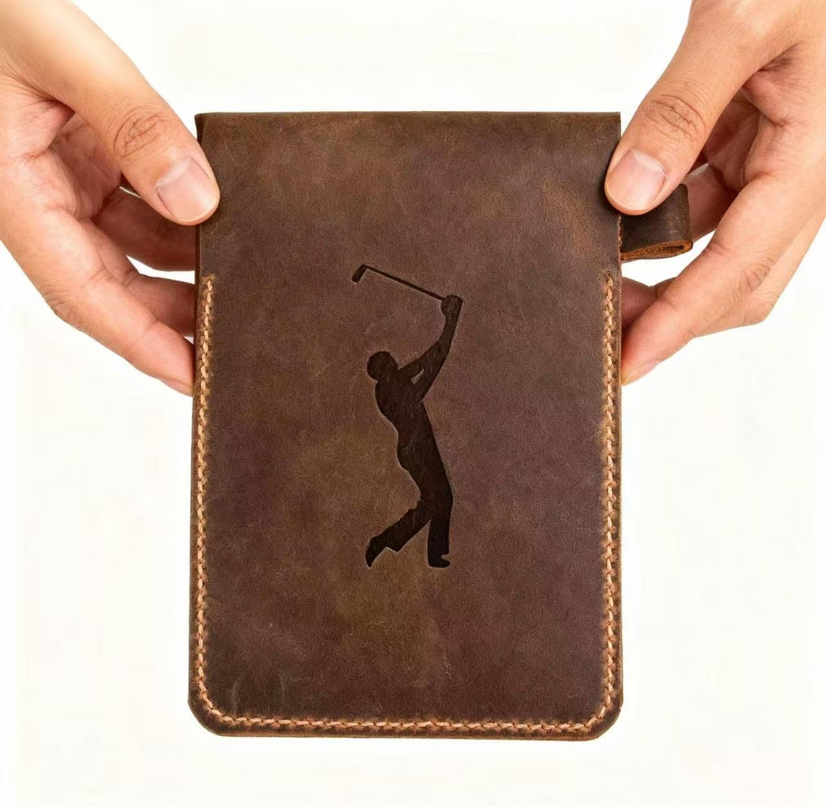 Golf Scorecard Holder – Leather Hand-Stitched