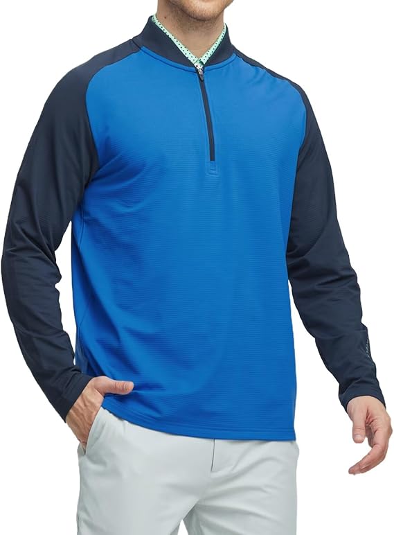 M MAELREG Men's Quarter Zip Pullover – Moisture Wicking