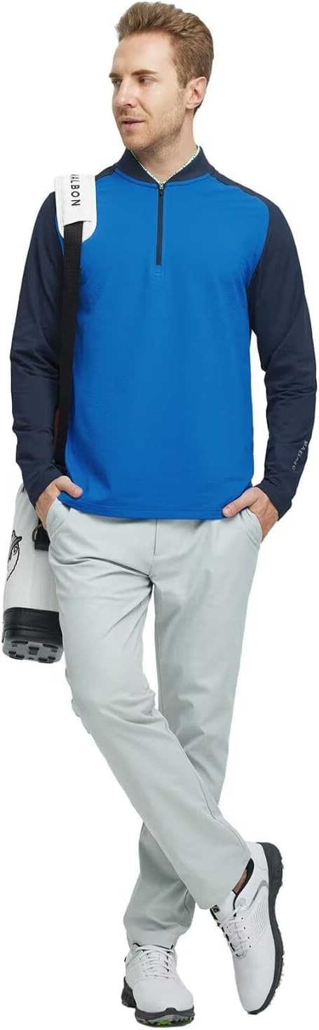M MAELREG Men's Quarter Zip Pullover – Moisture Wicking