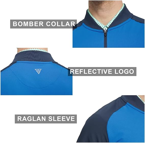 M MAELREG Men's Quarter Zip Pullover – Moisture Wicking