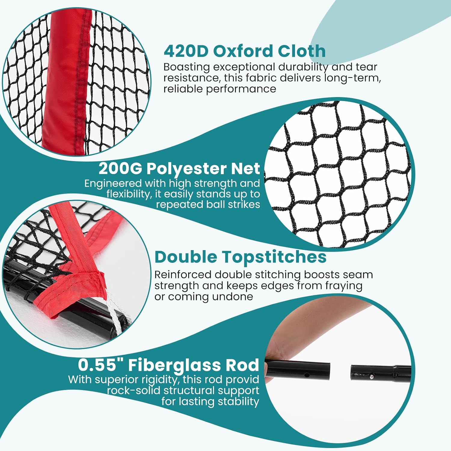 OLIXIS Golf Net – 10 x 7 ft