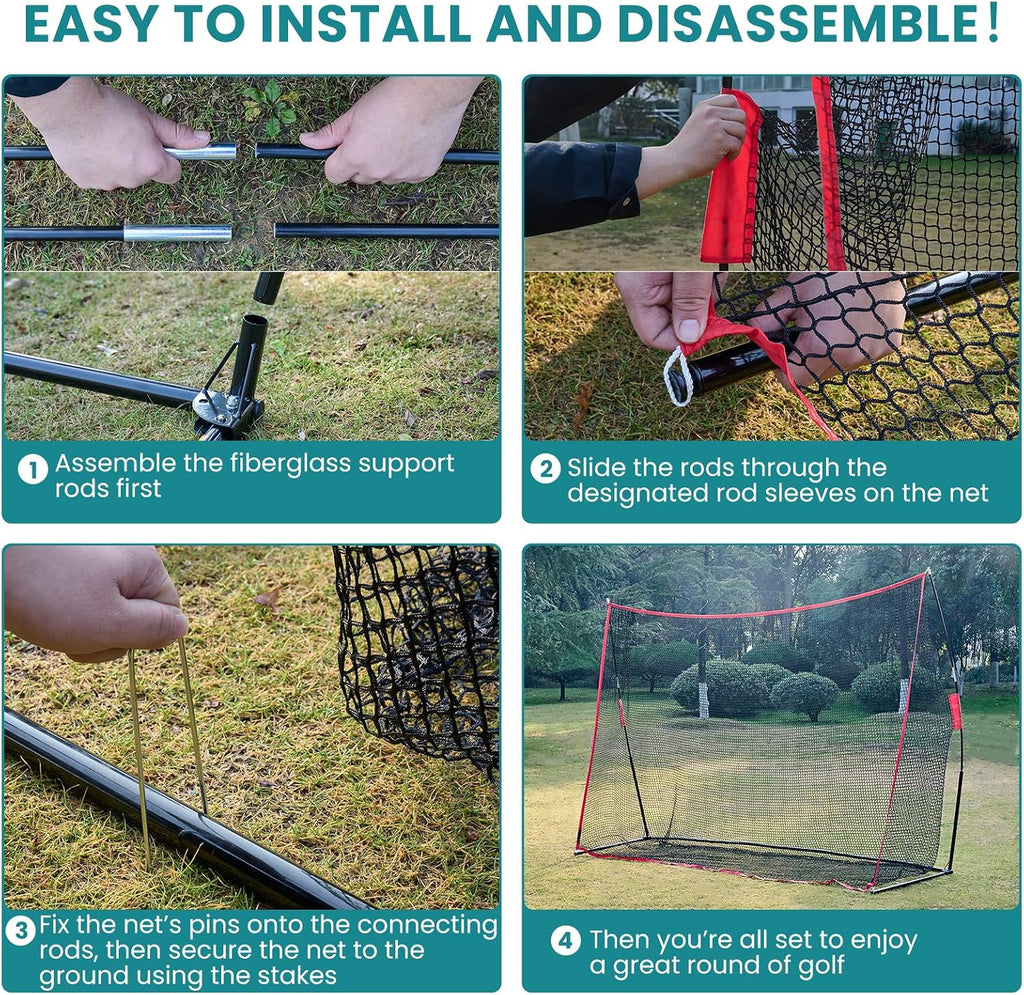 OLIXIS Golf Net – 10 x 7 ft