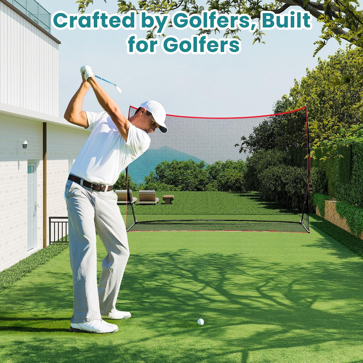 OLIXIS Golf Net – 10 x 7 ft